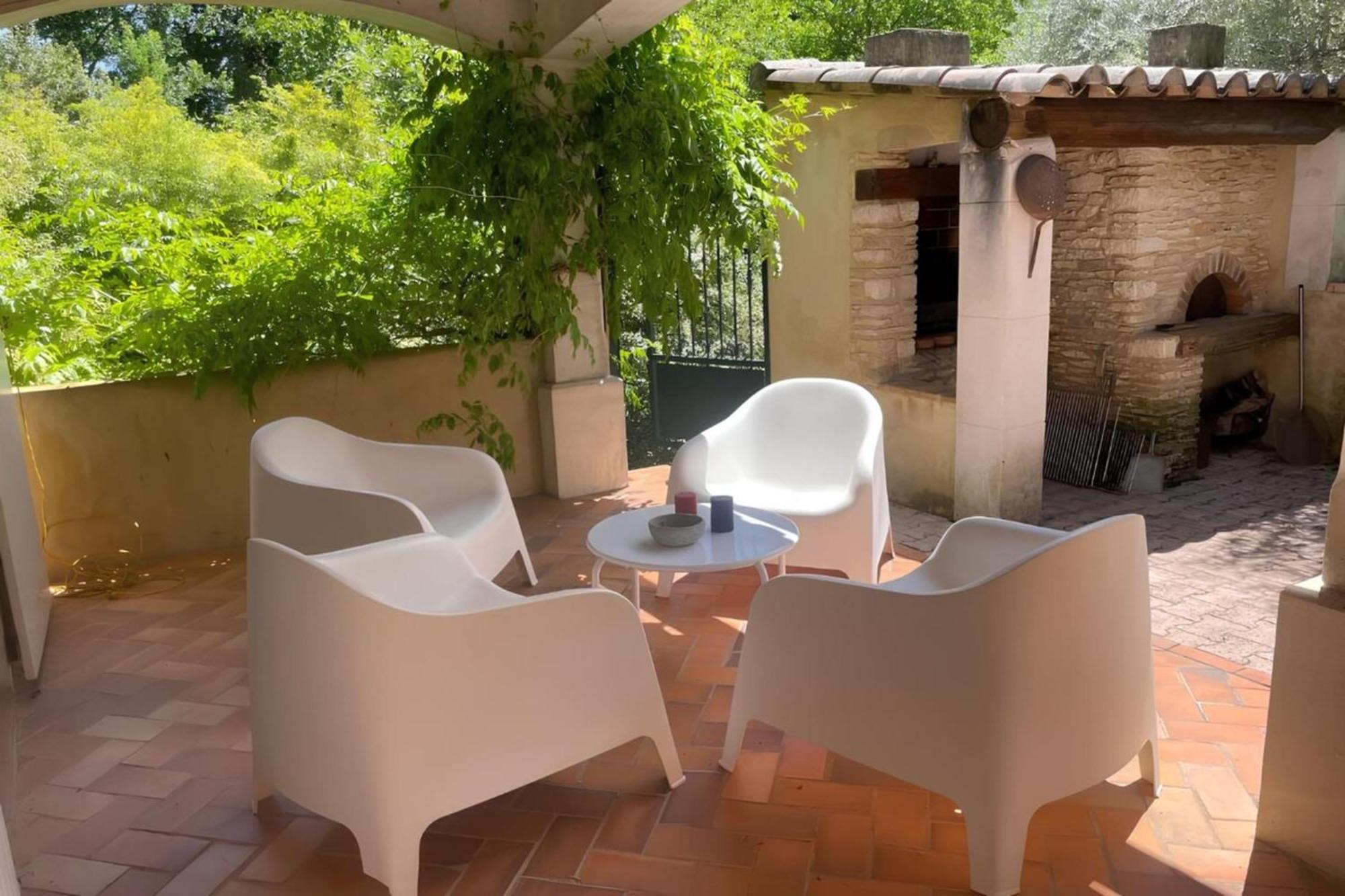 Les Oliviers - Villa 10 People - 5 Min Ardeche Saint-Julien-de-Peyrolas Exteriör bild