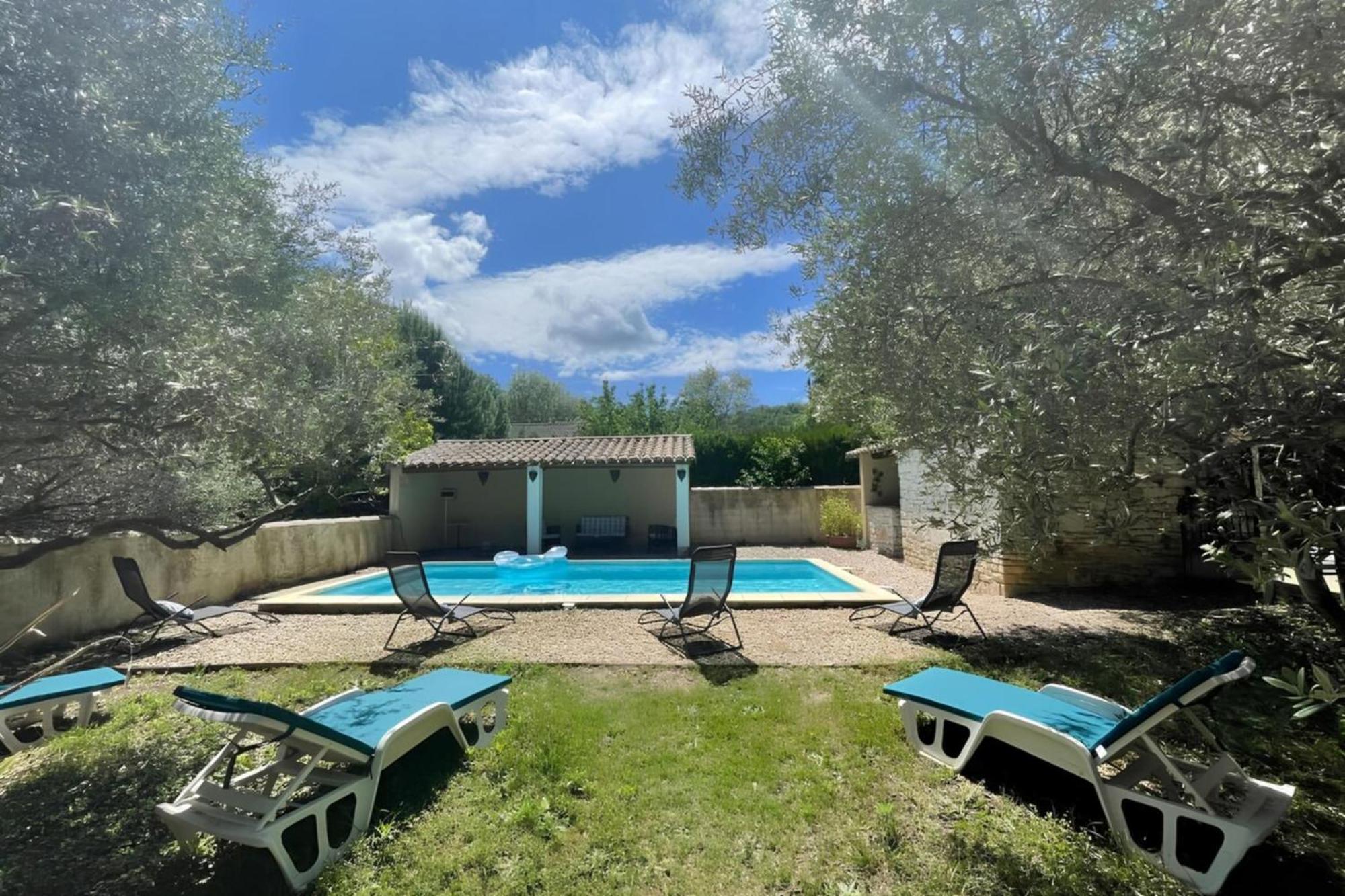 Les Oliviers - Villa 10 People - 5 Min Ardeche Saint-Julien-de-Peyrolas Exteriör bild